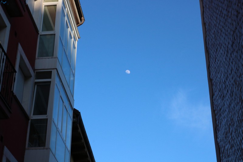 Luna desde la calle